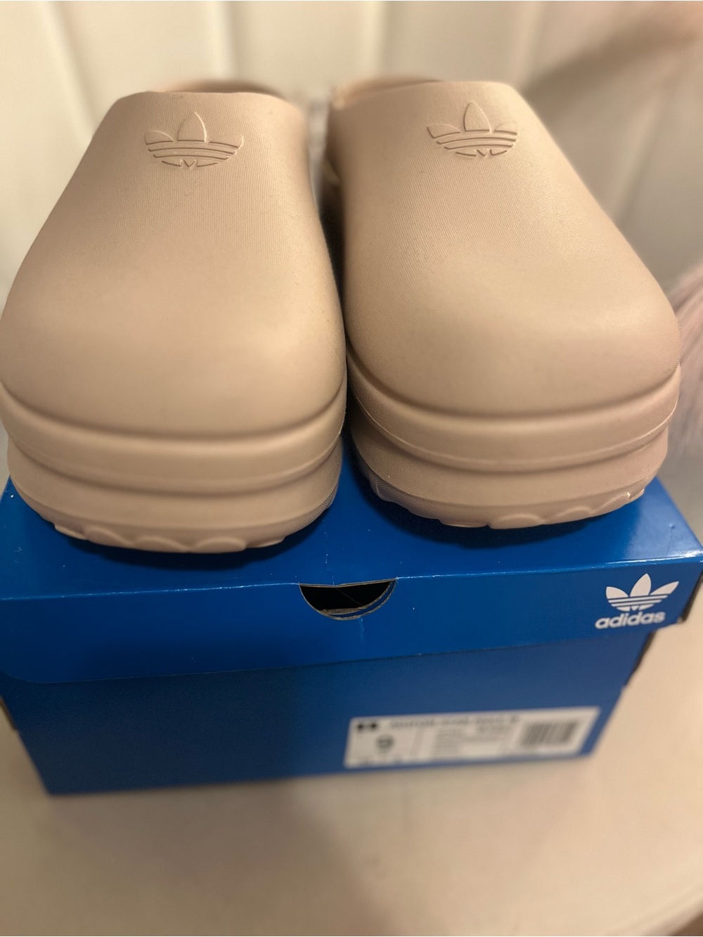 adidas Women's Platform Clogs in Beige
